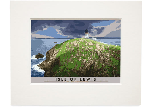 Isle of Lewis: Flannan Isles Lighthouse – small mounted print - natural - Indy Prints by Stewart Bremner