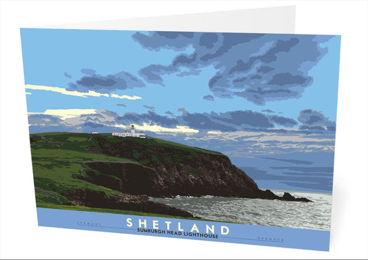 Shetland: Sumburgh Head Lighthouse – card - natural - Indy Prints by Stewart Bremner
