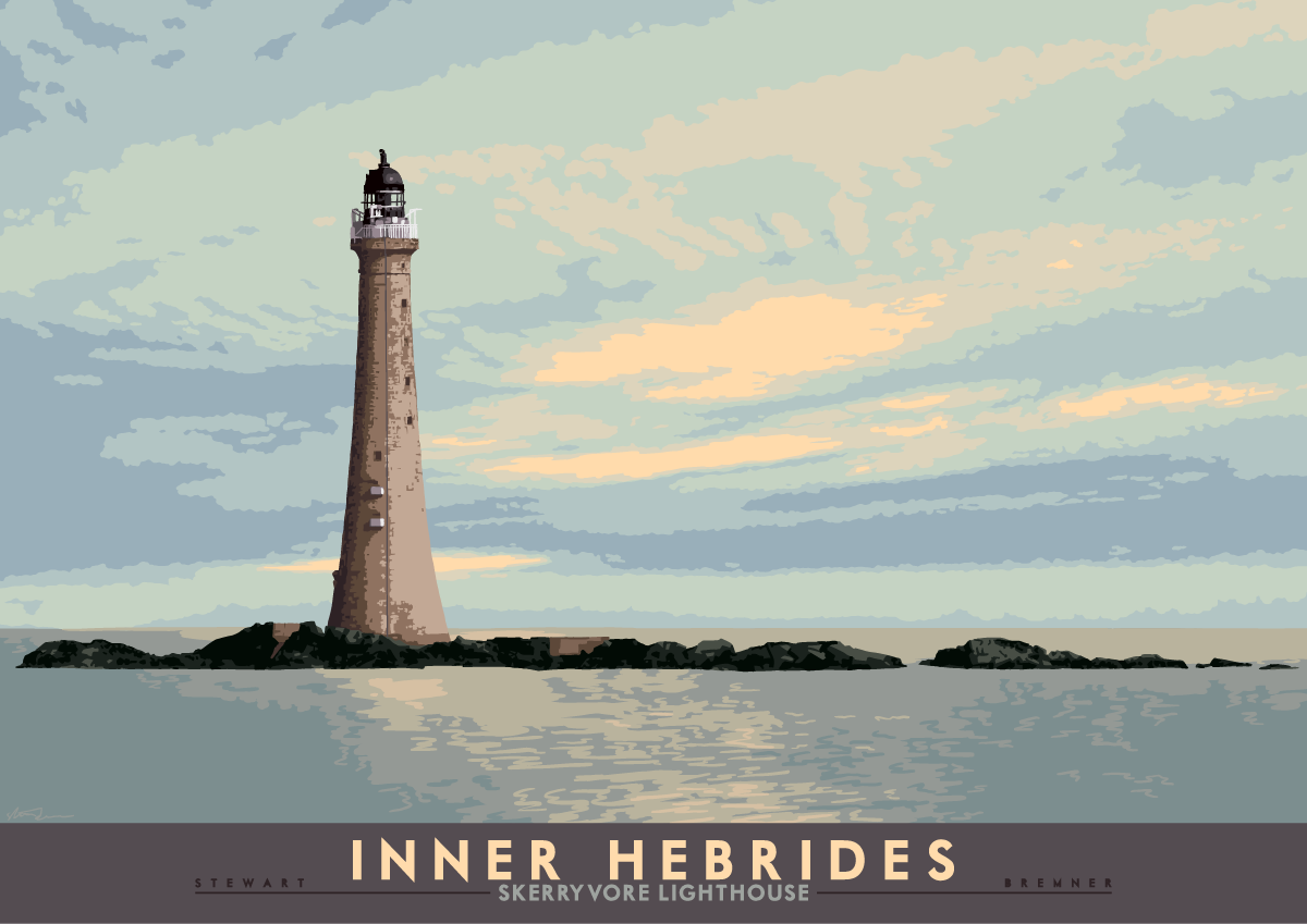 Inner Hebrides: Skerryvore Lighthouse – poster