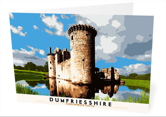 Dumfriesshire: Caerlaverock Castle – card - natural - Indy Prints by Stewart Bremner