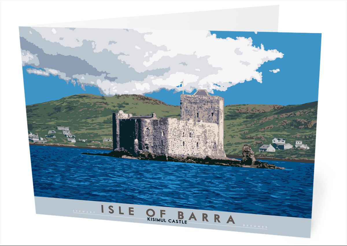 Isle of Barra: Kisimul Castle – card - natural - Indy Prints by Stewart Bremner
