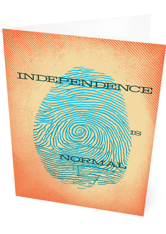 Independence is normal – card