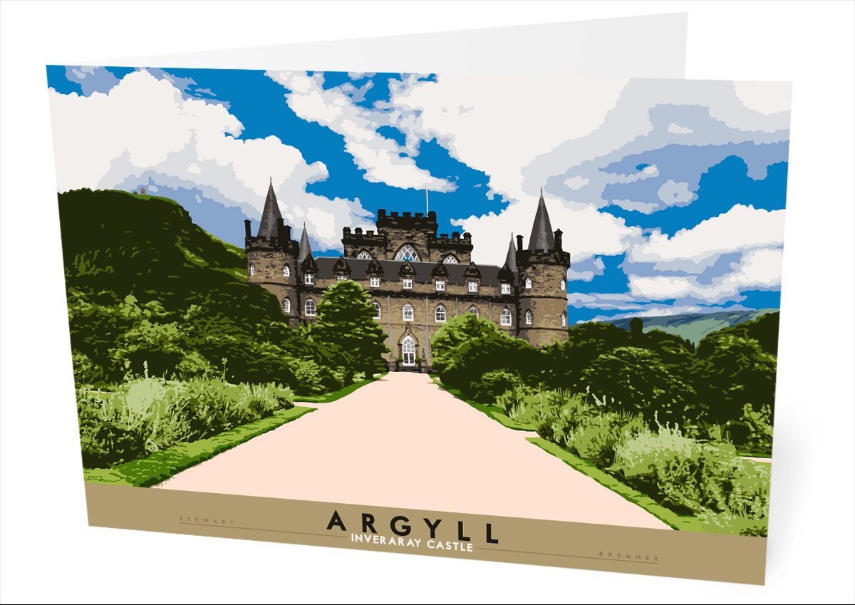 Argyll: Inverary Castle – card - natural - Indy Prints by Stewart Bremner
