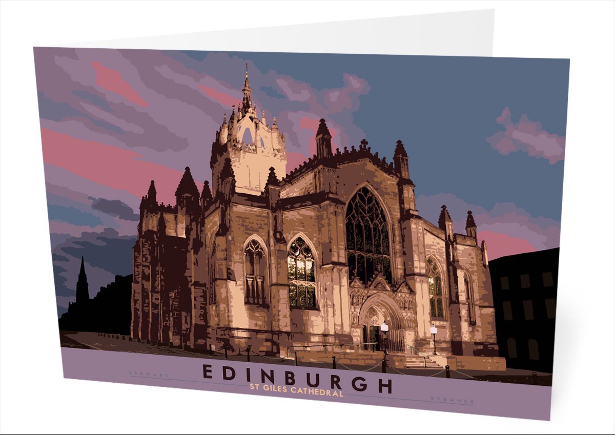 Edinburgh: St Giles Cathedral – card - natural - Indy Prints by Stewart Bremner