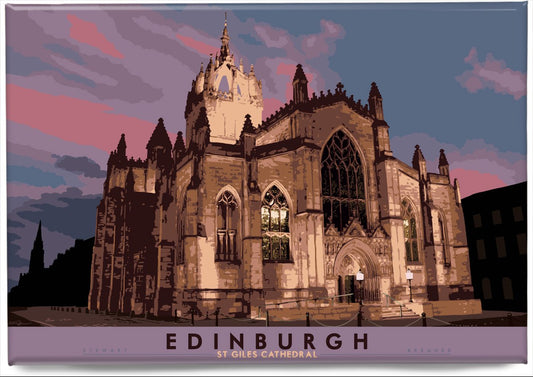 Edinburgh: St Giles Cathedral – magnet - natural - Indy Prints by Stewart Bremner