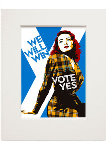 We will win – small mounted print