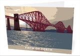 Firth of Forth: the Forth Bridge – card - natural - Indy Prints by Stewart Bremner