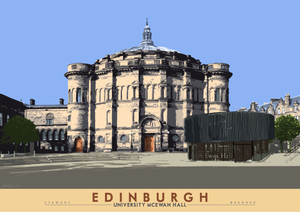 Edinburgh: University McEwan Hall – giclée print