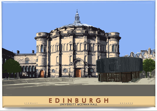 Edinburgh: University McEwan Hall – magnet - natural - Indy Prints by Stewart Bremner