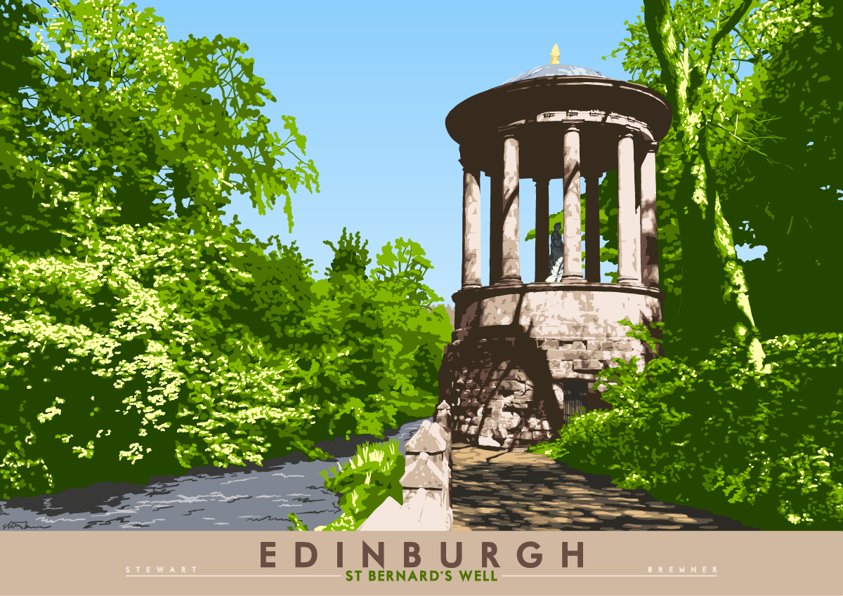 Edinburgh: St Bernard's Well – giclée print