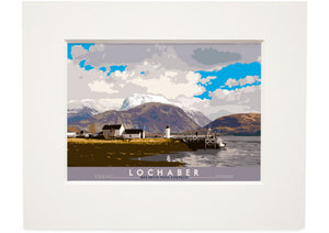 Lochaber: Ben Nevis from Corpach – small mounted print