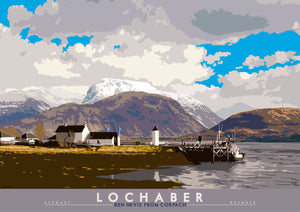 Lochaber: Ben Nevis from Corpach – poster