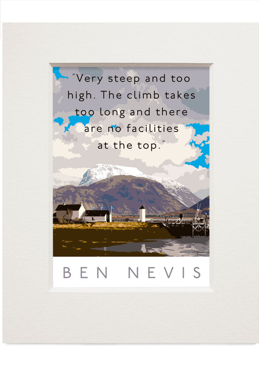Ben Nevis is too high – small mounted print