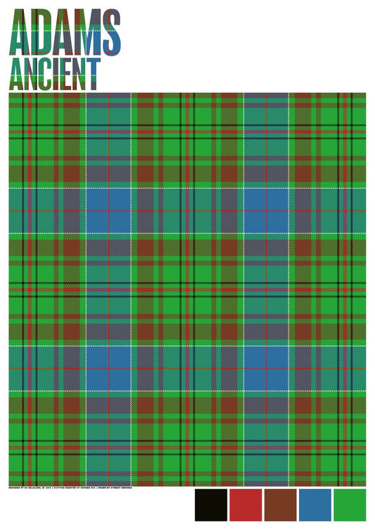 Adams Ancient tartan – poster