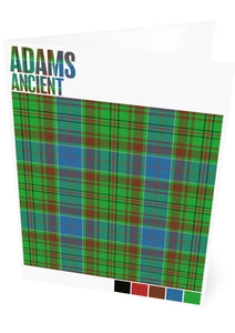 Adams Ancient tartan – set of two cards