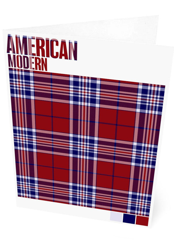 American Modern tartan – set of two cards