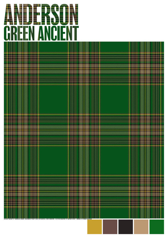 Anderson Green Ancient tartan – poster