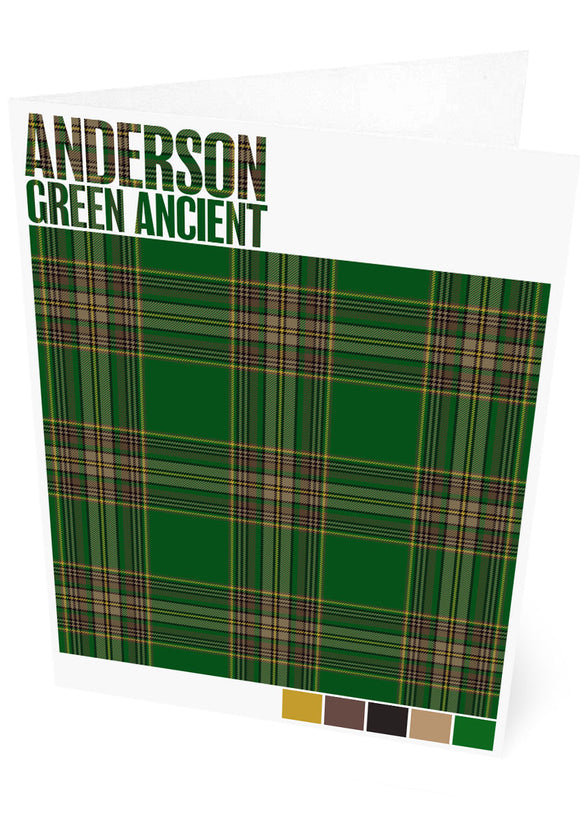 Anderson Green Ancient tartan – set of two cards