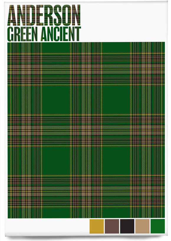 Anderson Green Ancient tartan – magnet