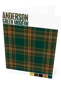 Anderson Green Modern tartan – set of two cards