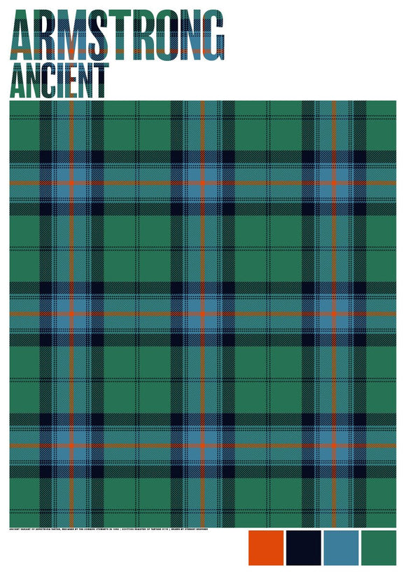 Armstrong Ancient tartan – poster