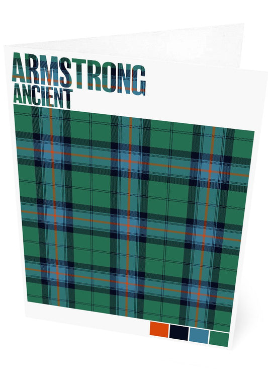 Armstrong Ancient tartan – set of two cards