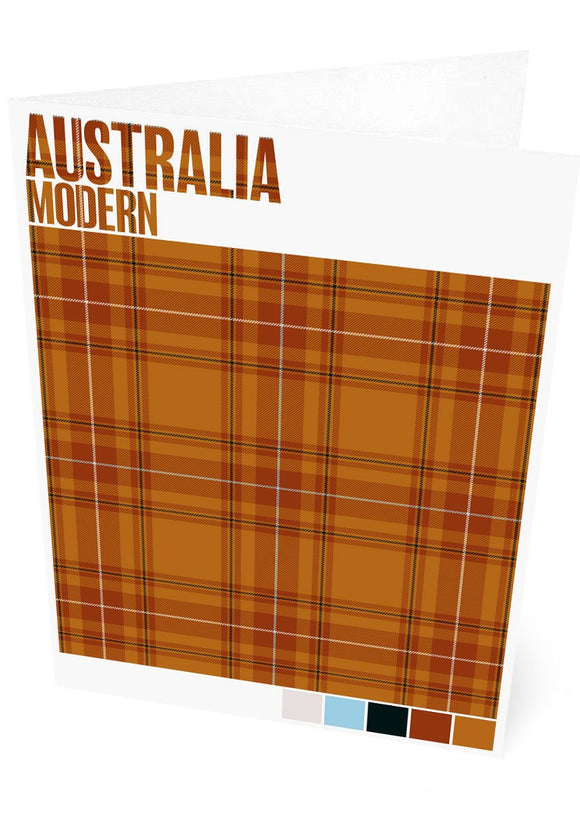Australia Modern tartan – set of two cards