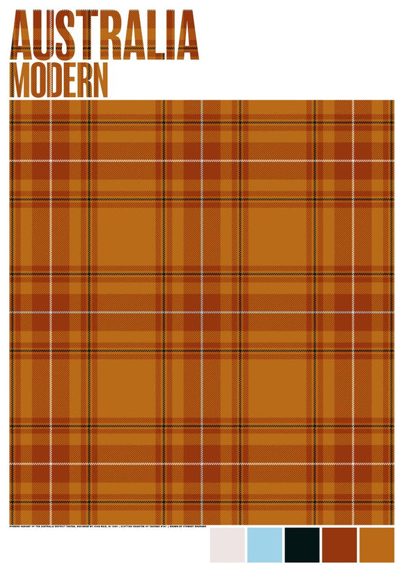 Australia Modern tartan – poster