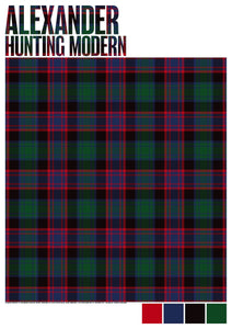 Alexander Hunting Modern tartan  – poster