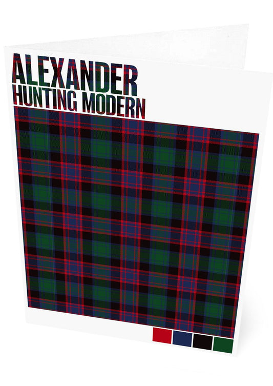 Alexander Hunting Modern tartan  – set of two cards