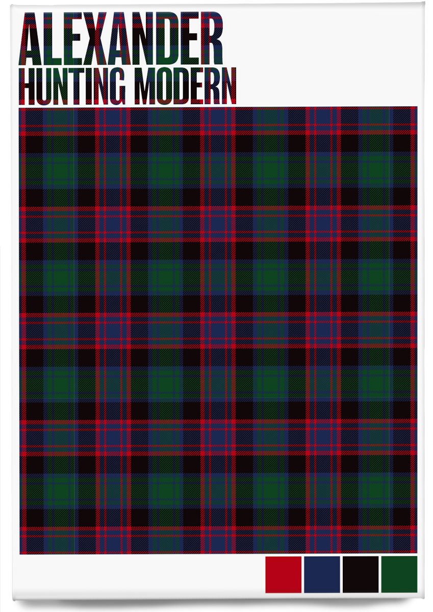 Alexander Hunting Modern tartan  – magnet