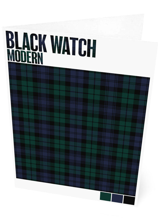 Black Watch Modern tartan  – set of two cards
