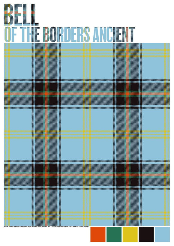 Bell of the Borders Ancient tartan  – poster