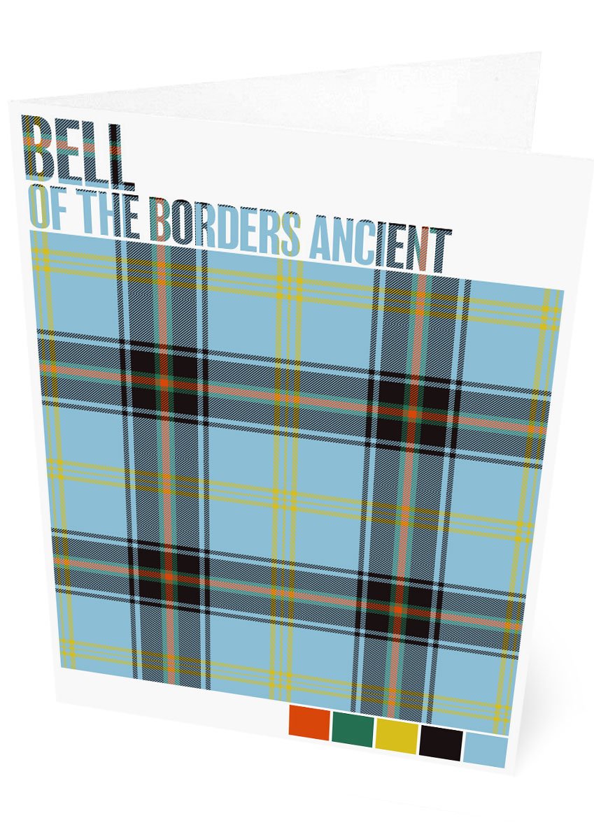 Bell of the Borders Ancient tartan  – set of two cards