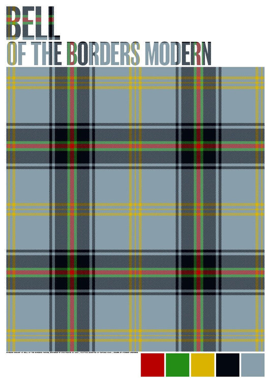 Bell of the Borders Modern tartan  – giclée print