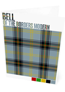 Bell of the Borders Modern tartan  – set of two cards