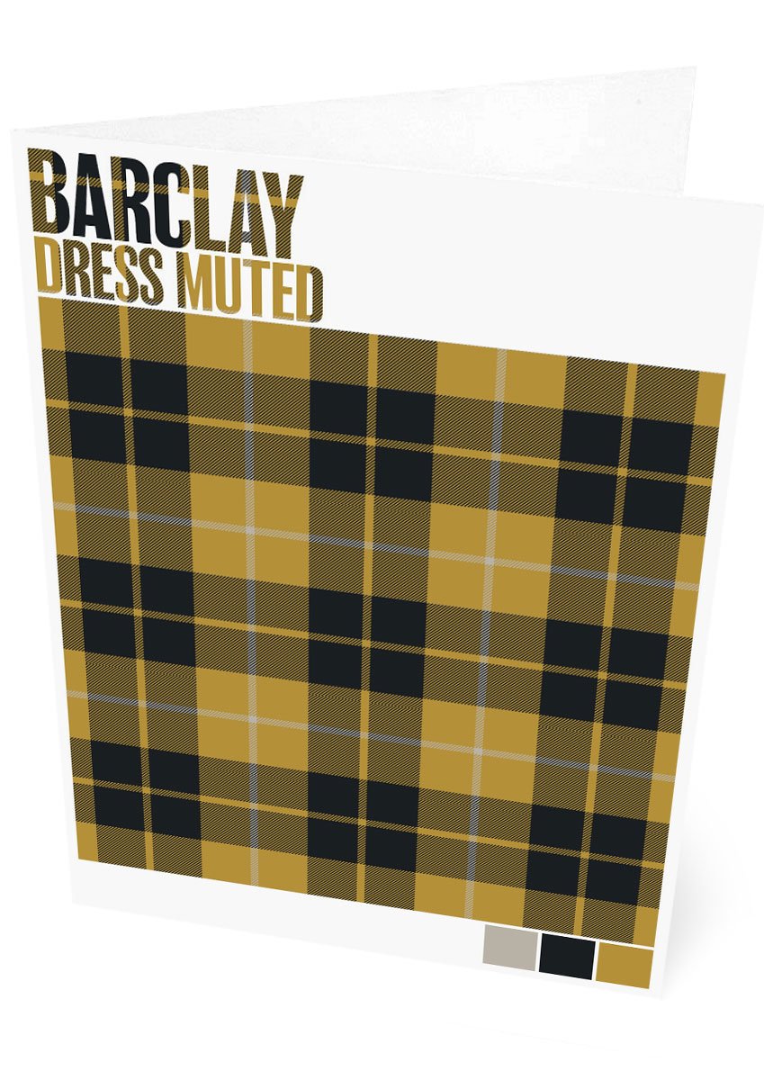 Barclay Dress Muted tartan  – set of two cards