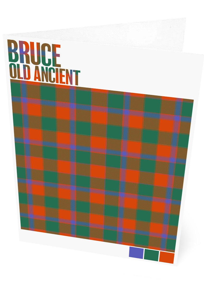 Bruce Old Ancient tartan  – set of two cards