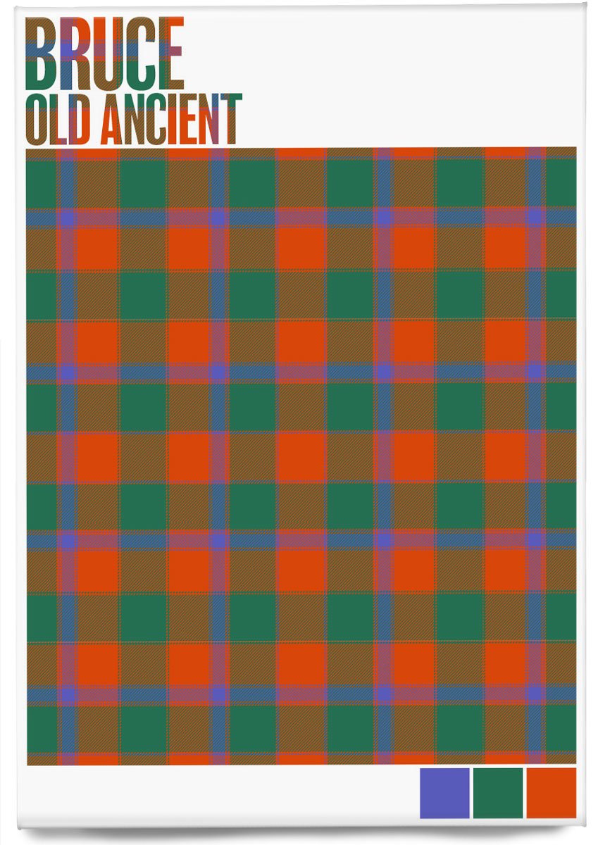Bruce Old Ancient tartan  – magnet