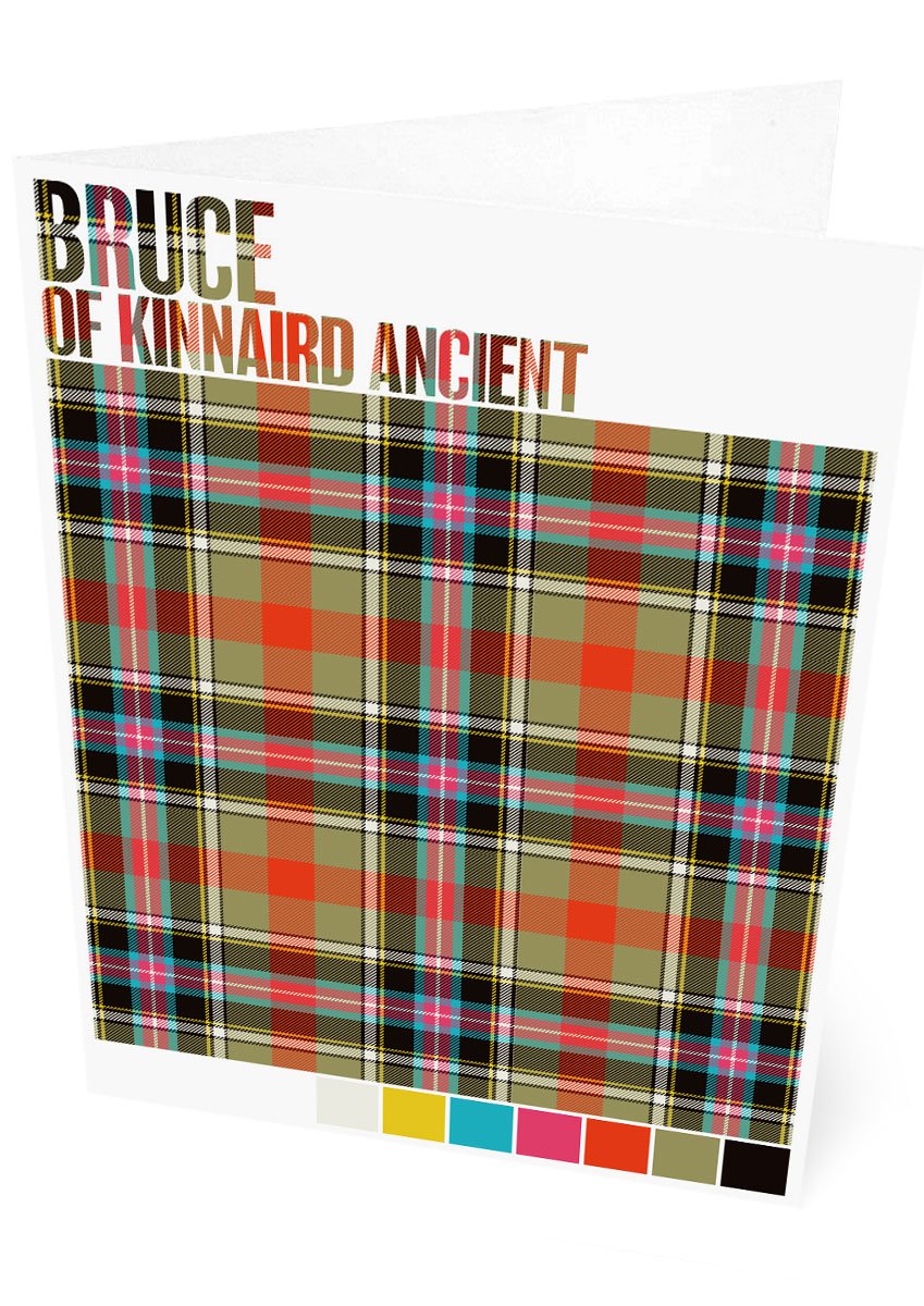 Bruce of Kinnaird Ancient tartan  – set of two cards