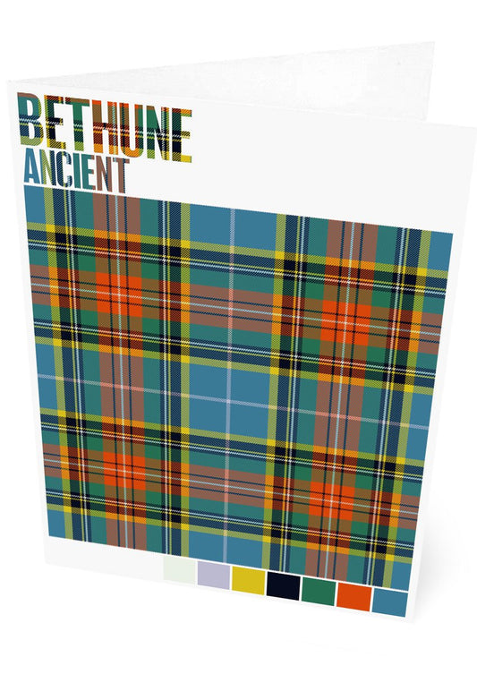 Bethune Ancient tartan  – set of two cards