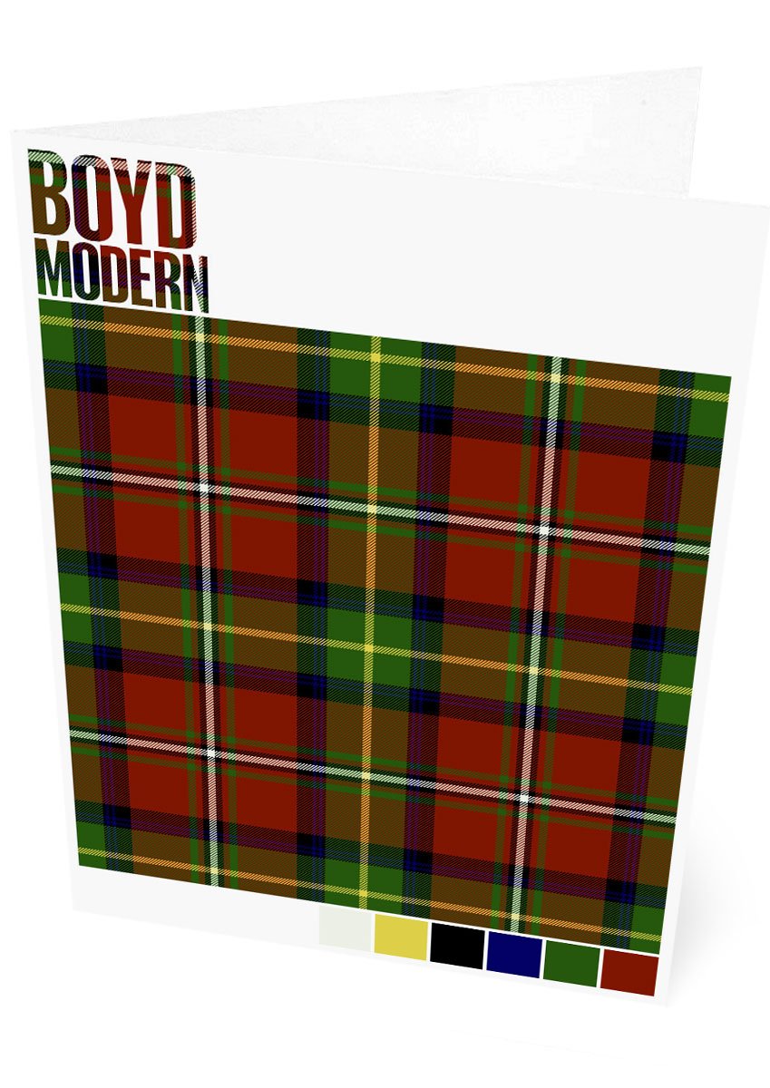 Boyd Modern tartan – set of two cards