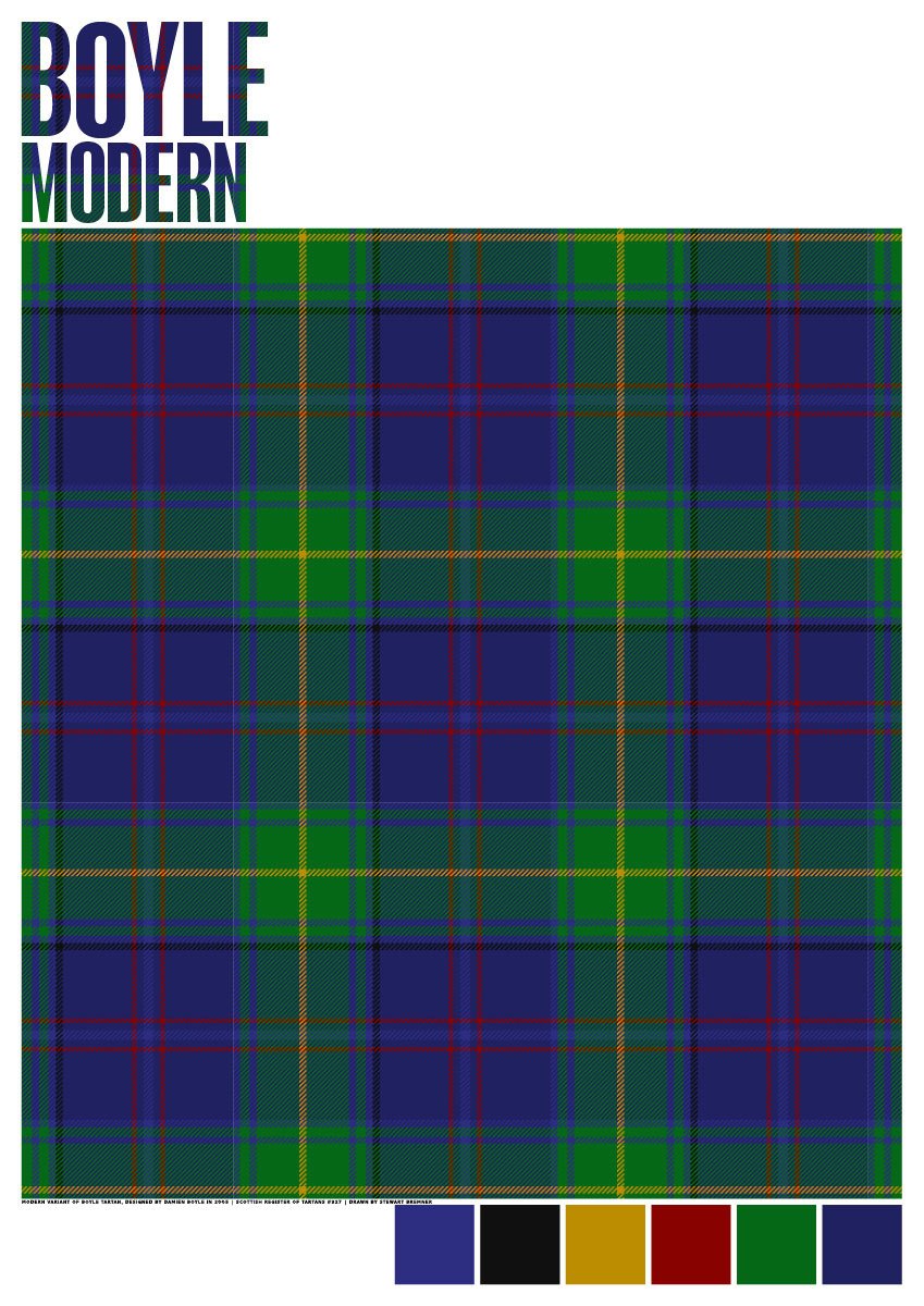 Boyle Modern tartan – poster
