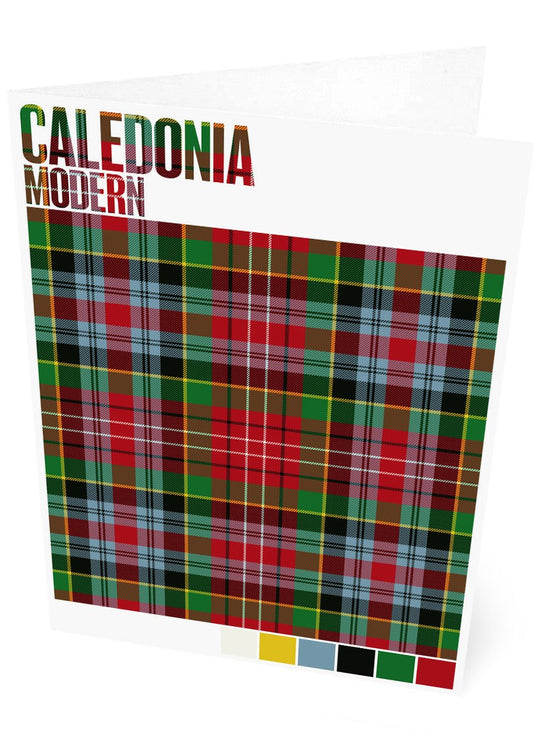 Caledonia Modern tartan – set of two cards