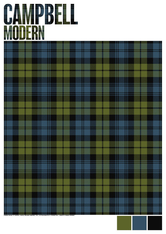 Campbell Modern tartan – poster