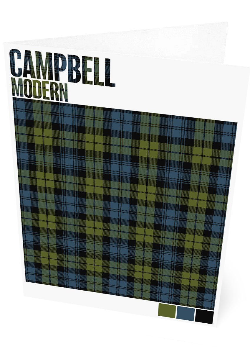 Campbell Modern tartan – set of two cards