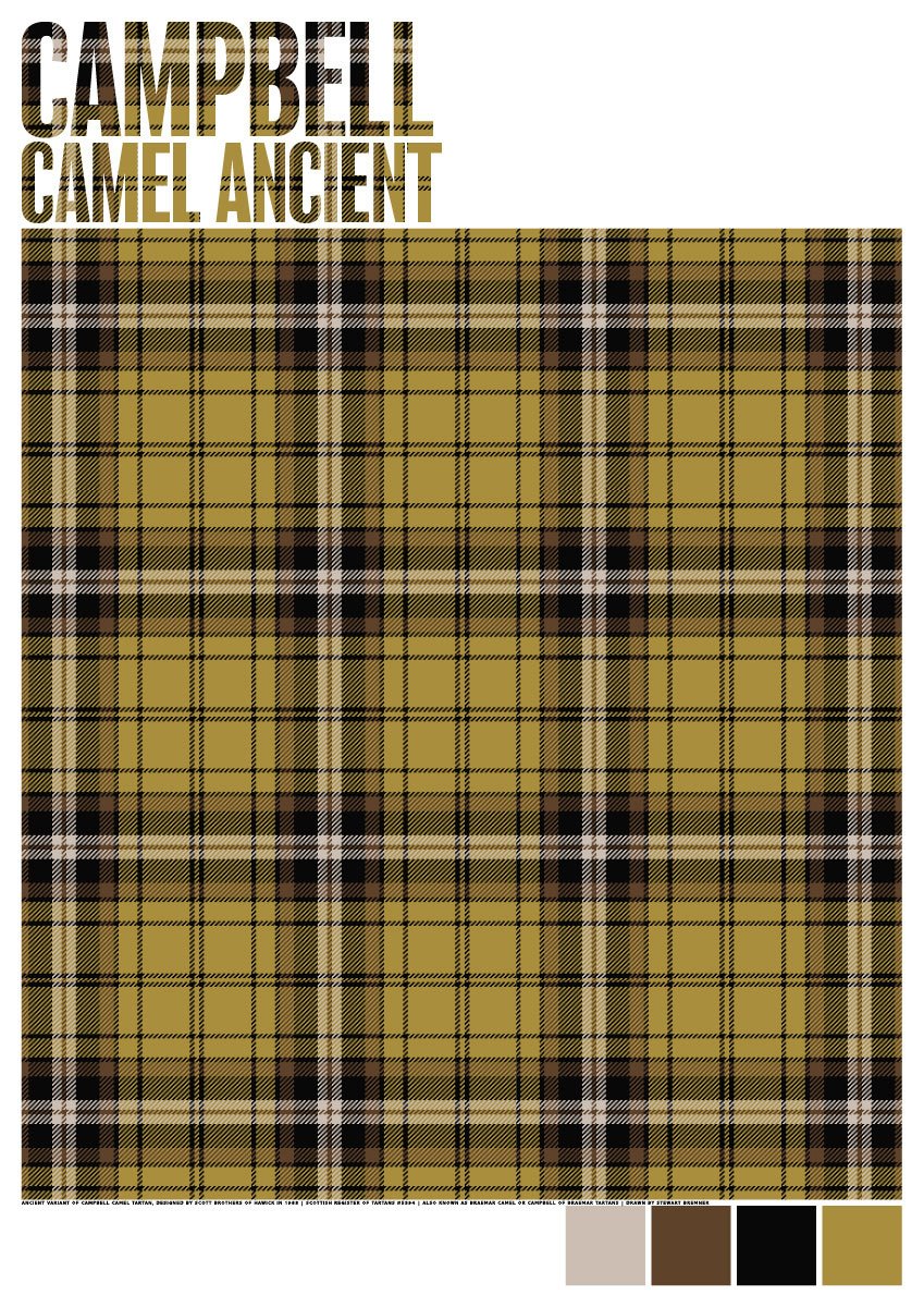 Campbell Camel Ancient tartan – giclée print