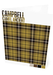 Campbell Camel Ancient tartan – set of two cards