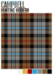Campbell Hunting Modern tartan – poster
