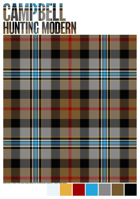 Campbell Hunting Modern tartan – giclée print